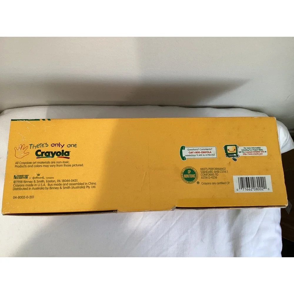 Vintage 1993 Crayola Color Express School Bus Crayon Holder & Sharpener Set